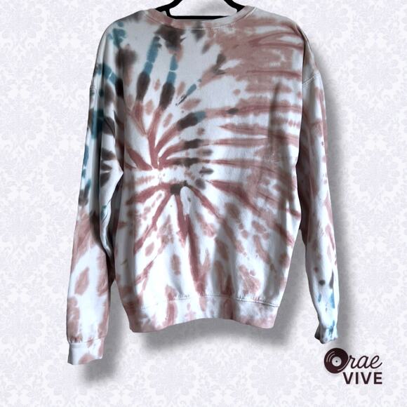 Buc-ee's Crew Neck Sweatshirt - Earth Tone Tie-Dye - Women's Size Large - Picture 2 of 3